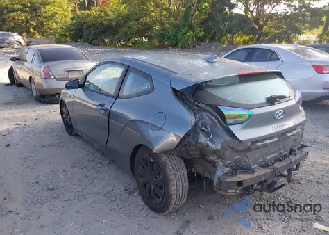 2019 Hyundai Veloster 2.0 из США, поврежденный, VIN KMHTG6AF0KU016639